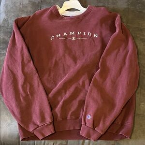 Vintage Champion Burgundy Crewneck Sweater